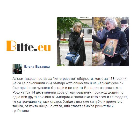 От циганите нищо не става каза Елена Ваташка стават само за рушители и грабители.
