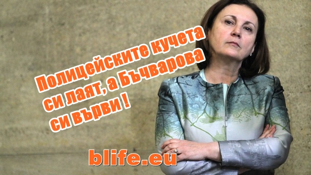 Полицейските кучета си лаят, а Бъчварова си върви !